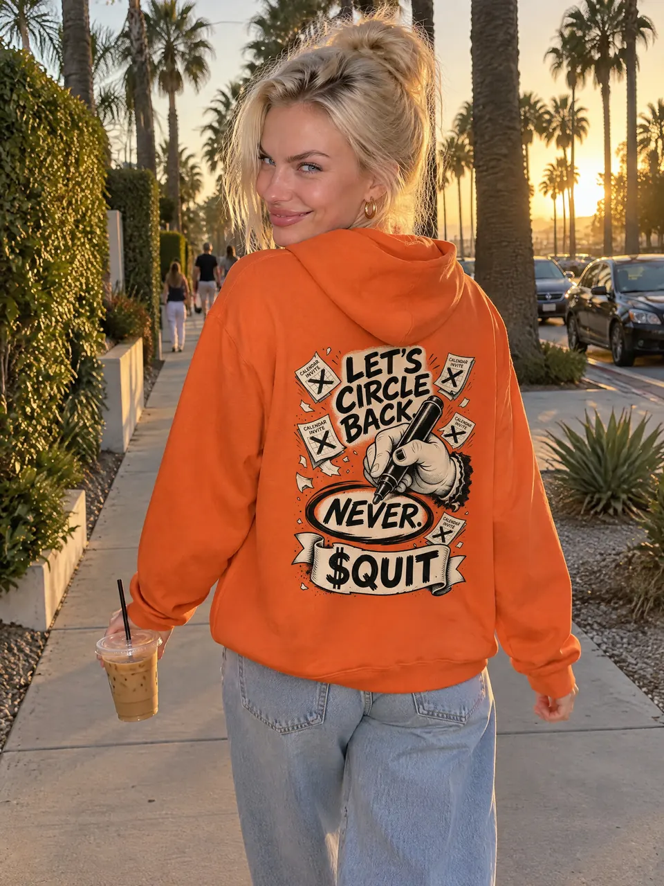 Skye wearing the Circle Back Hoodie